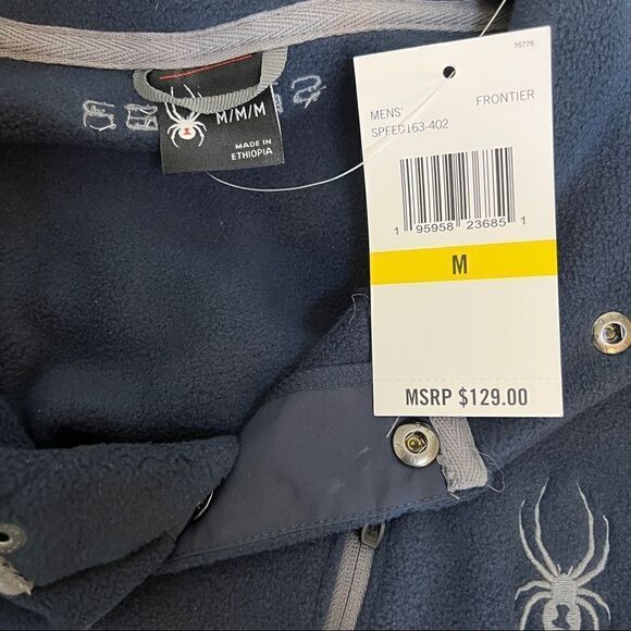 Spyder Two Tone Performance Fleece 4 snap Size M NWT - Picture 5 of 10